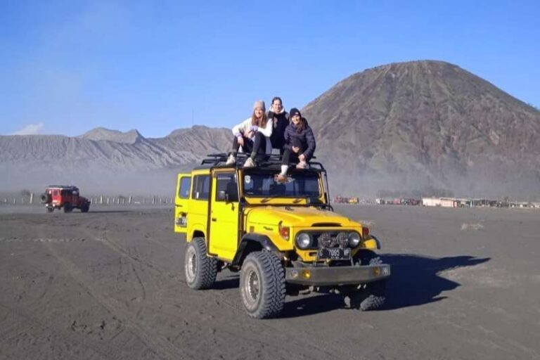 Exploring Mount Bromo with a Jeep