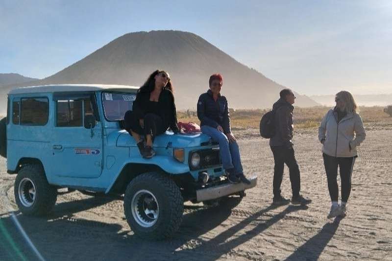 Exploring Mount Bromo with a Jeep
