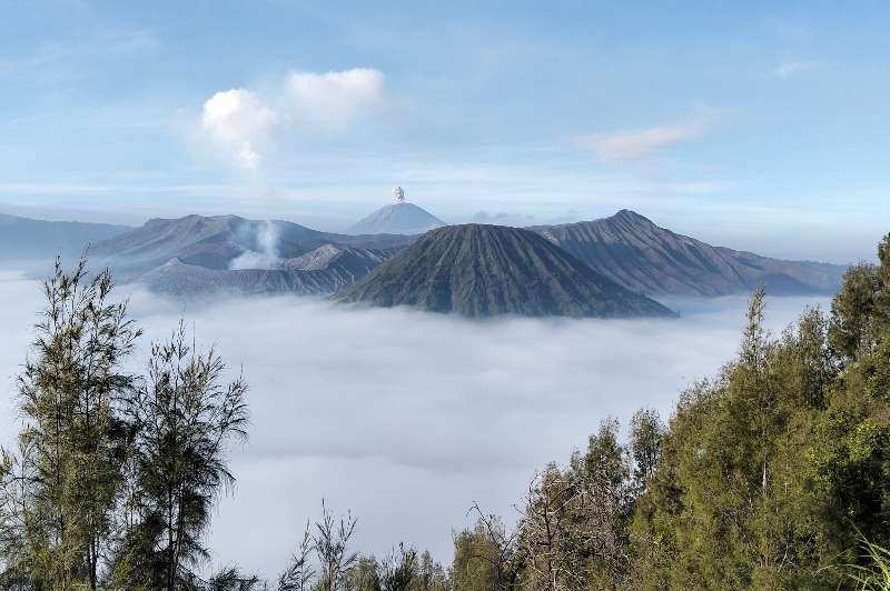 Bromo Tengger national park in the morning 